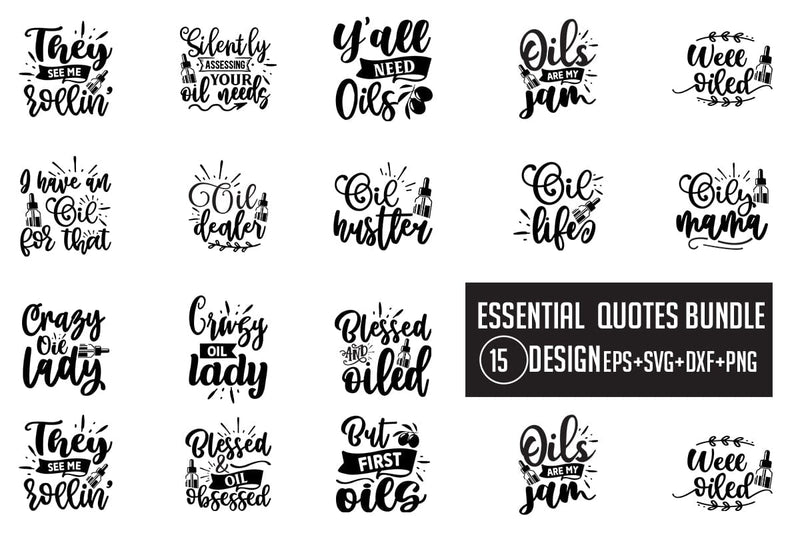 Essential SVG bundle 15 design - So Fontsy