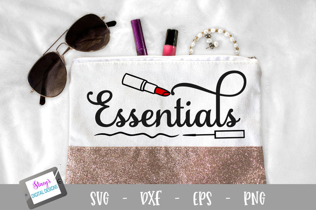Essentials SVG - Makeup Bag SVG SVG Stacy's Digital Designs 