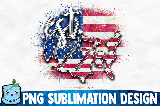 Est 1776 Sublimation Design Sublimation MintyMarshmallows 