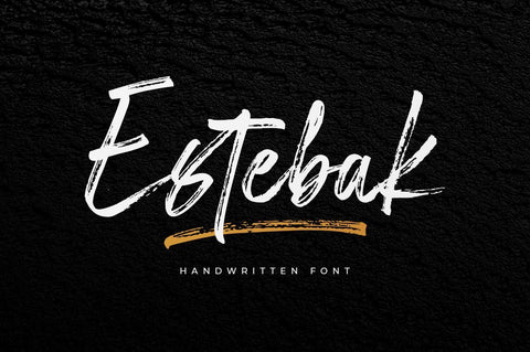 Estebak Brush Font Font Megatype 