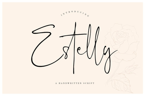 Estelly Stylish Signature Font Creatype Studio 