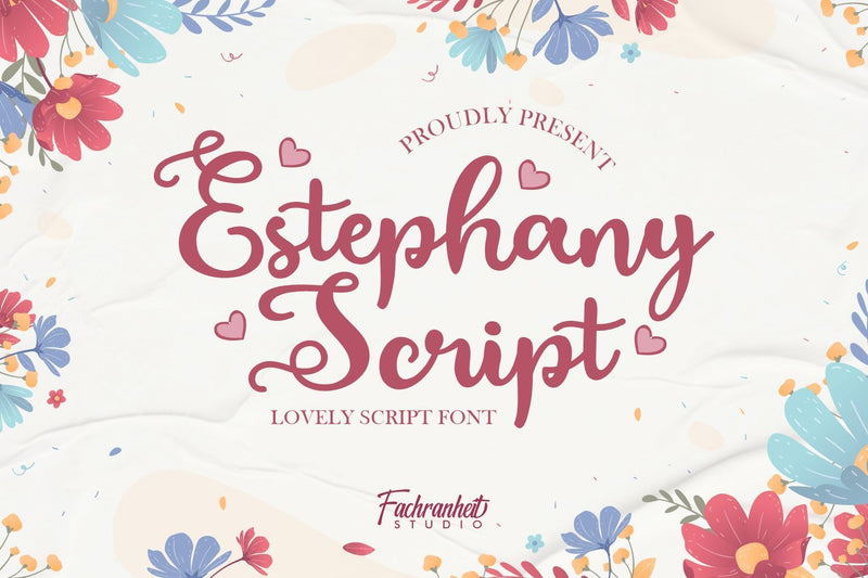 Estephany Script Font Fachranheit Studio 