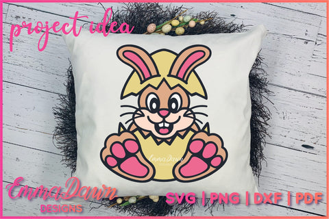 Ester Egg Bunny SVG, Easter Rabbit SVG SVG Emma Dawn Designs 