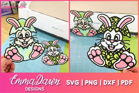 Ester Egg Bunny SVG, Easter Rabbit SVG SVG Emma Dawn Designs 