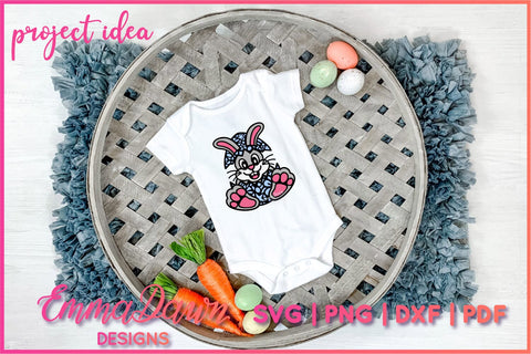 Ester Egg Bunny SVG, Easter Rabbit SVG SVG Emma Dawn Designs 