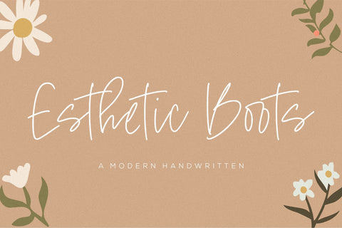 Esthetic Boots Font Font Balpirick 