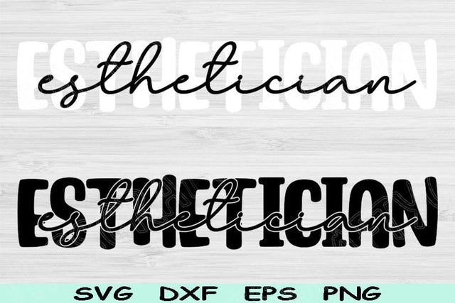 Esthetician Svg Dxf Png Cut File, Beautician Svg, Esthetician Shirt Svg Files For Cricut, Skincare Svg Silhouette Sublimation Designs SVG TiffsCraftyCreations 