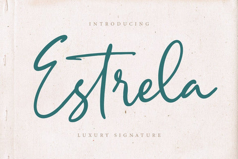 Estrela Luxury Signature Font Creatype Studio 