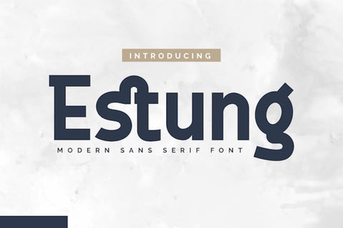 Estung Font twinletter 