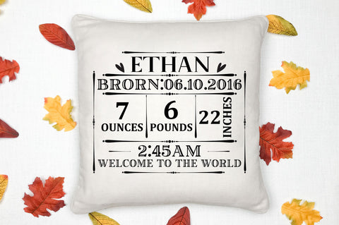 Ethan brorn 06 10 2016 7ounces 6pounds SVG Design SVG Regulrcrative 
