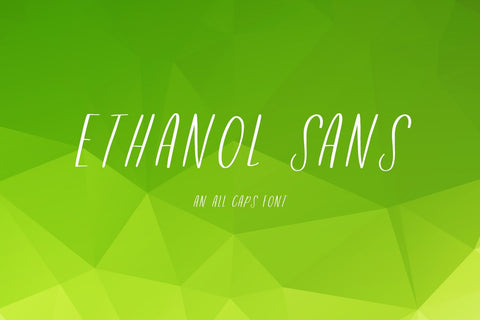 Ethanol Skinny Hand-lettered Sans Font Font Beck McCormick 