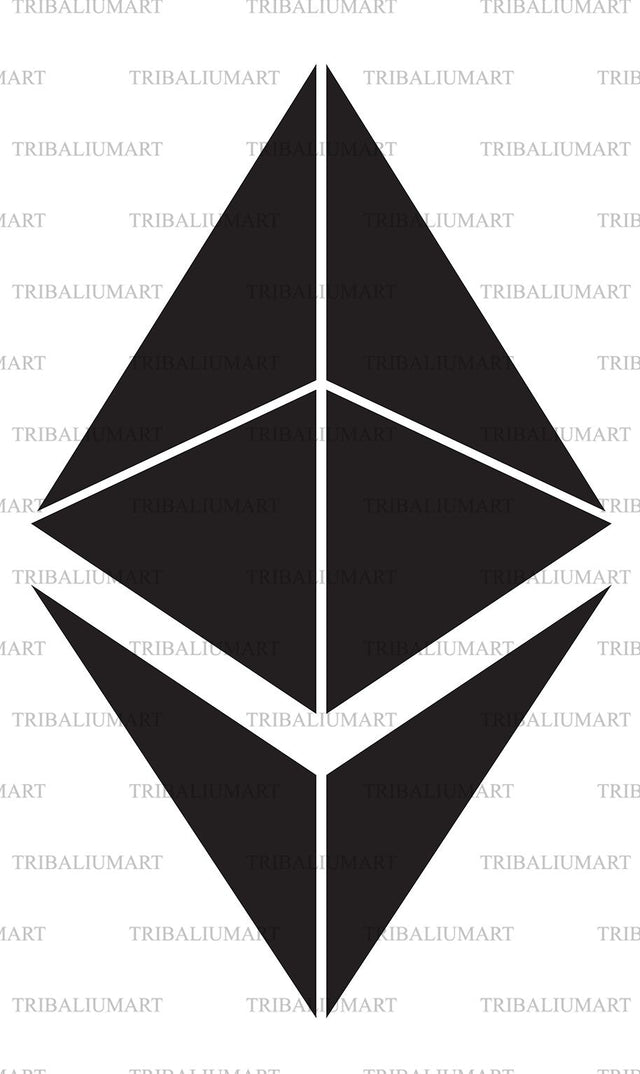 Ethereum sign SVG TribaliumArtSF 