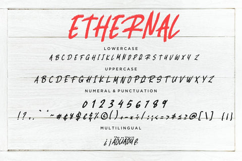 Ethernal Brush Stylish Marker Font Creatype Studio 