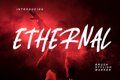 Ethernal Brush Stylish Marker Font Creatype Studio 