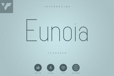 Eunoia - Sans Serif Typeface Font VPcreativeshop 
