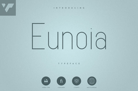 Eunoia - Sans Serif Typeface Font VPcreativeshop 