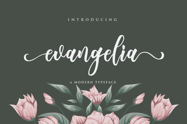 Evangelia Script Font Anastasia 
