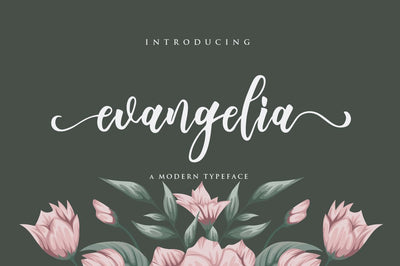 Evangelia Script Font Anastasia 