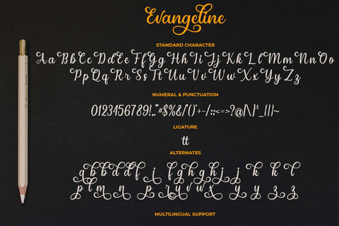 Evangeline Font love script 