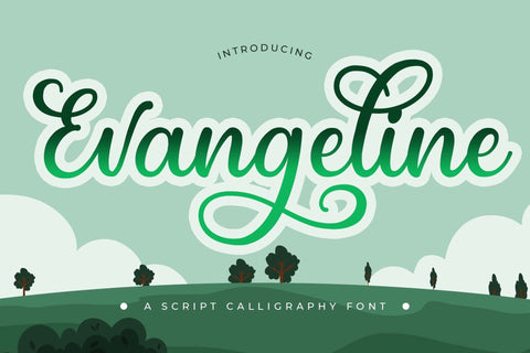 Evangeline Font love script 