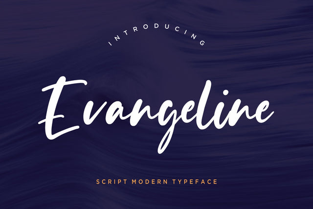 Evangeline Modern Script Font Creatype Studio 