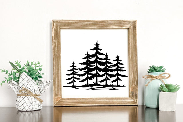 Evergreen Pine Trees SVG SVG dapiyupi store 
