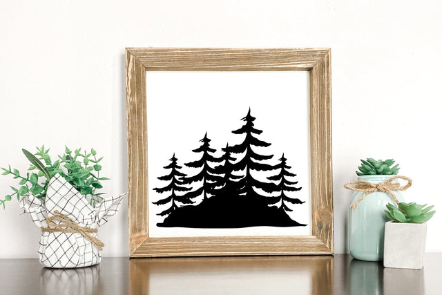 Evergreen Pine Trees SVG SVG dapiyupi store 