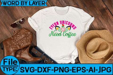 Evern Unicorns Need Coffee SVG Cut File SVG Studio Innate 