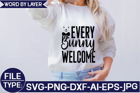 Every Bunny Welcome SVG Cut File SVG Studio Innate 