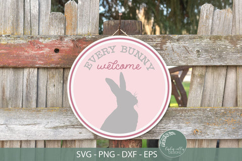 Every Bunny Welcome SVG-Easter Round SVG-Bunny SVG SVG Linden Valley Designs 