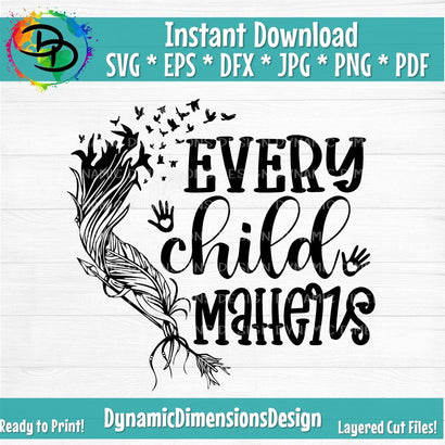 Every Child Matters SVG DynamicDimensionsDesign 