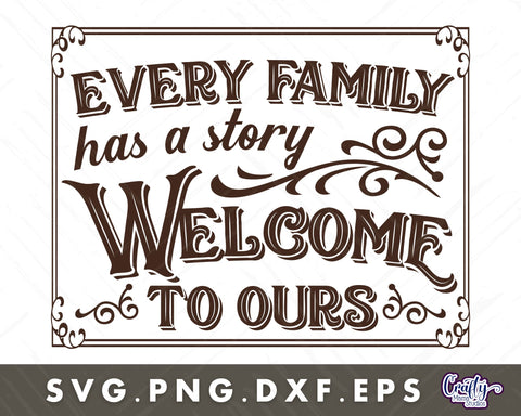 Every Family Has A Story Svg SVG Crafty Mama Studios 