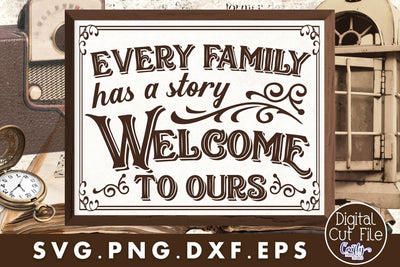 Every Family Has A Story Svg SVG Crafty Mama Studios 
