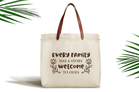 Every family has a story Welcome to ours Family SVG Quote cut file SVG Zoya Miller 
