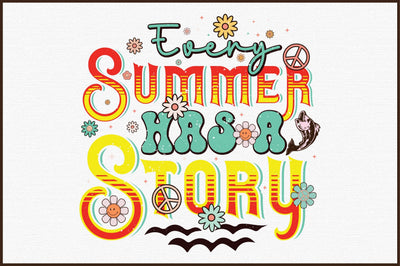 Every Summer Has a Story Retro PNG SVG designartist 