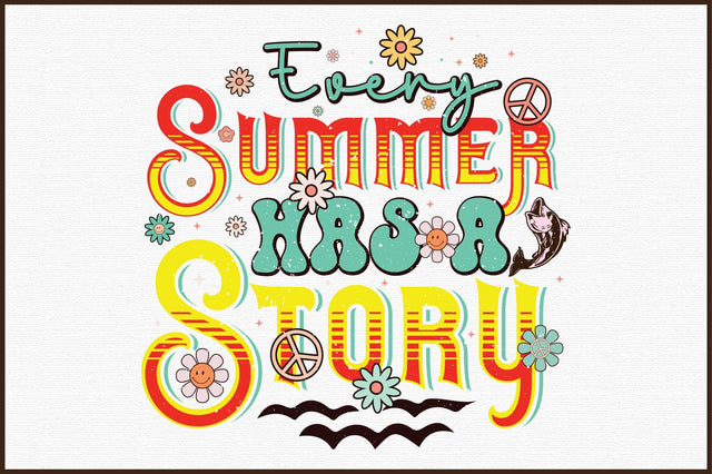 Every Summer Has a Story Retro PNG SVG designartist 