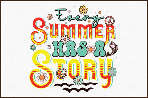 Every Summer Has a Story Retro PNG SVG designartist 