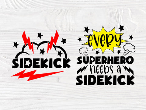 Every Superhero Needs A Sidekick Svg Png Eps Pdf Jpg Cut File, Daddy and Son Svg, Baby Boy Svg, Superhero Svg, Cameo Cricut, Baby Onesie Svg SVG TonisArtStudio 