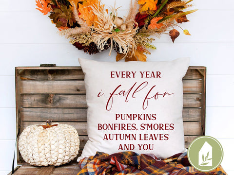 Every Year I Fall For Pumpkins SVG | Autumn SVG | Farmhouse Sign Design SVG LilleJuniper 