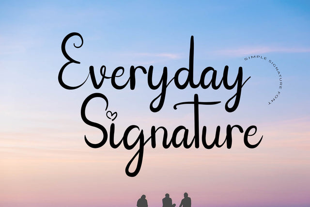 Everyday Signature Font LetterdayStudio 