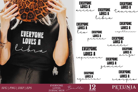 Everyone Loves A Zodiac SVG Bundle | Zodiac Sign SVG Bundle SVG Petunia Digital Design 