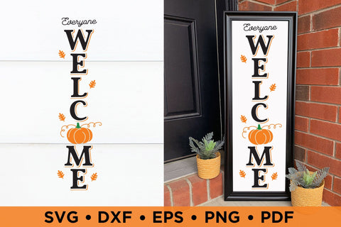 Everyone Welcome SVG, Fall Porch Sign SVG SVG CraftLabSVG 