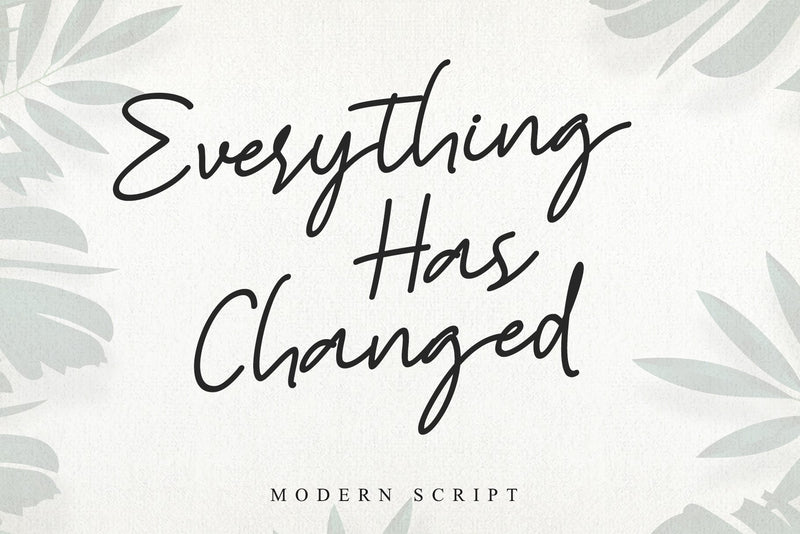 Everything Has Changed Font Stefani Letter 