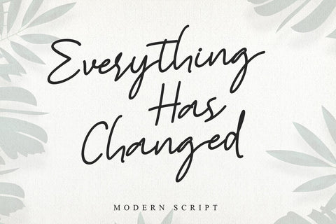 Everything Has Changed Font Stefani Letter 