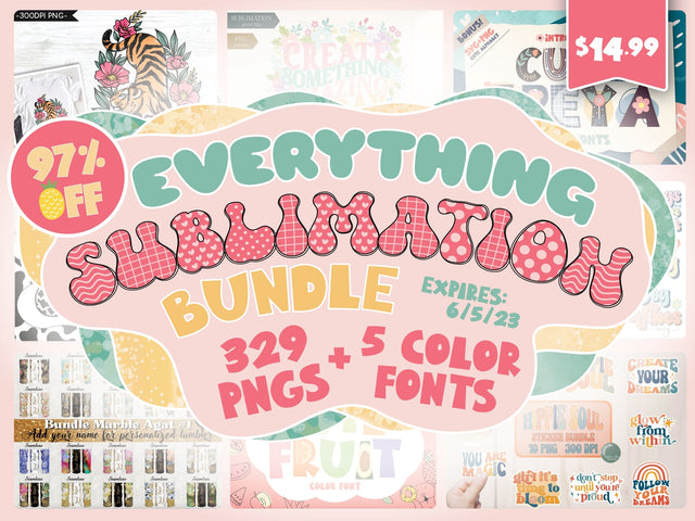 Everything Sublimation Bundle Bundle So Fontsy Design Shop 