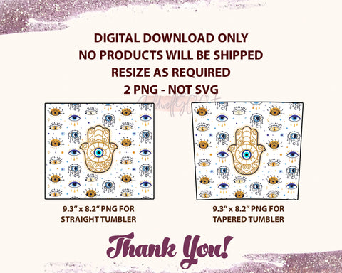 EVIL EYE 20oz skinny tumbler sublimation designs for straight,tapered tumbler Png Sublimation CaldwellArt 