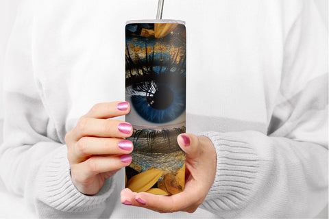 Evil Eye Skinny Tumbler Wrap Sublimation Bundle Sublimation OrangeBrushStudio 