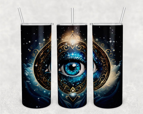 Evil Eye Tumbler Wraps Bundle, 20 Oz Skinny Tumbler Mystical Sublimation Designs, Evil Eye Tumbler PNG, Seamless Tumbler PNG, 5 Designs Sublimation HappyDesignStudio 