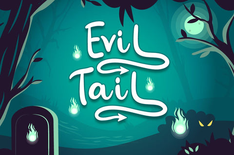 Evil Tail - Halloween Font Font Attype studio 