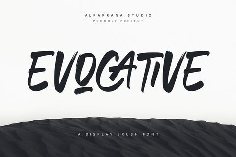 Evocative - Brush Font Font Alpaprana Studio 
